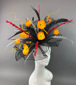 BLACK YELLOW POPPY RED HATINATOR