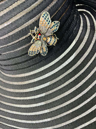BLACK AND GREEN PHEASANT HAT