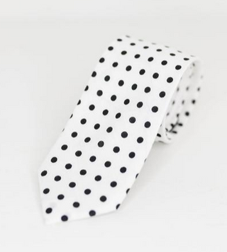 Black and White polka Dot Bowtie