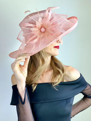 BLOOM SINAMAY DERBY HAT - The Hat Hive