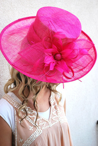 Pink Derby Hat