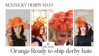 Orange Kentucky Derby Hats