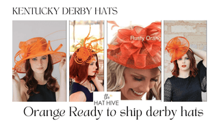 Orange Kentucky Derby Hats - The Hat Hive