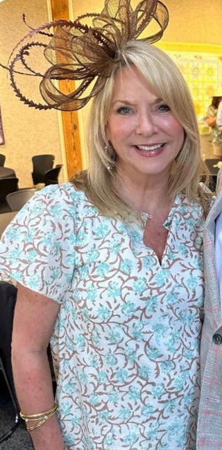 BROWN SINAMAY BOW FASCINATOR - The Hat Hive