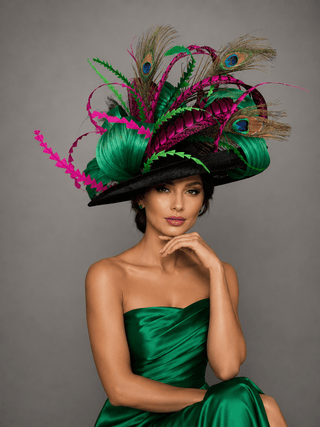 EMERALD PEACOCK WONDER - The Hat Hive