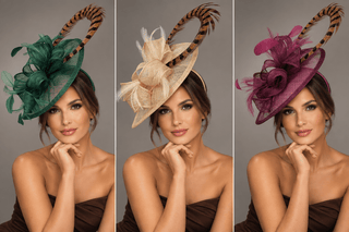 KENNI FASCINATOR WITH PHEASANT FEATHER LOOP - The Hat Hive