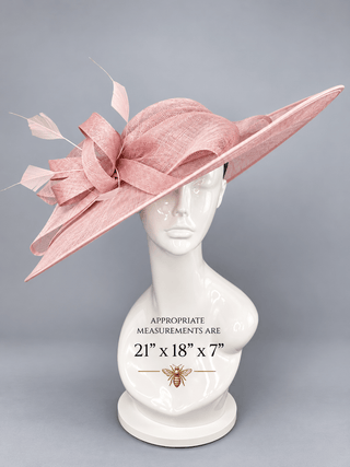 LIGHT PINK WIDE BRIM - The Hat Hive