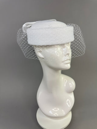 Modern Wedding Hat with Veil - The Hat Hive