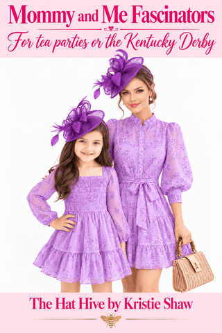 Mommy & Me Fascinator set of two fascinators ages 4 and up! - The Hat Hive