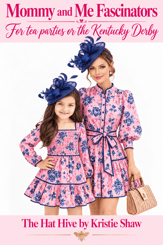 Mommy & Me Fascinator set of two fascinators ages 4 and up! - The Hat Hive