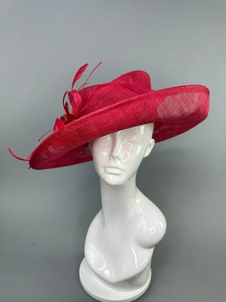 RED BLOOM KENTUCKY DERBY HAT - The Hat Hive