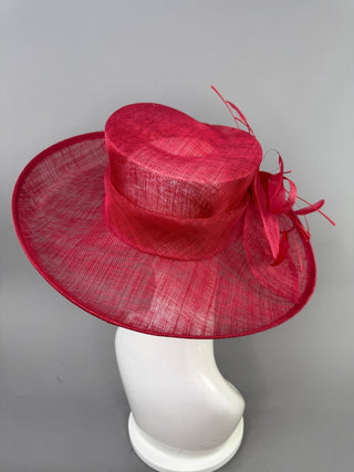 RED BLOOM KENTUCKY DERBY HAT - The Hat Hive