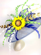 Load image into Gallery viewer, Kentucky Derby hat with Sunflowers 