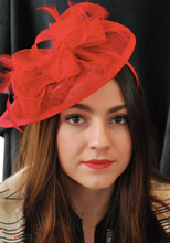 Load image into Gallery viewer, Red Kentucky Derby Hat 