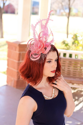 Pink Kentucky Derby hat 