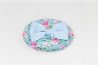BABY BLUE BOW TIE - The Hat Hive