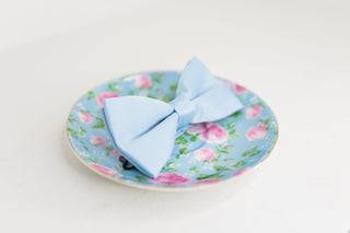 BABY BLUE BOW TIE - The Hat Hive