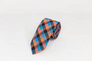 BLACK , ORANGE, & BLUE NECK TIE - The Hat Hive