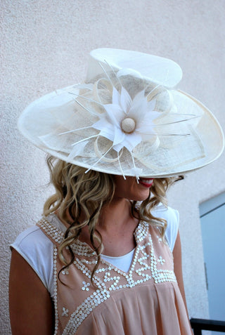 BLOOM SINAMAY DERBY HAT - The Hat Hive