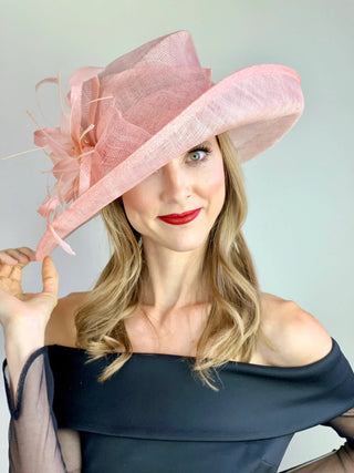 BLOOM SINAMAY DERBY HAT - The Hat Hive