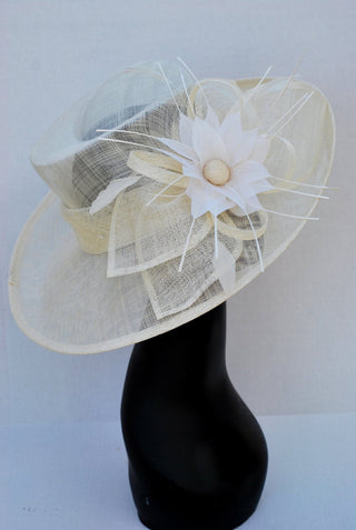 BLOOM SINAMAY DERBY HAT - The Hat Hive