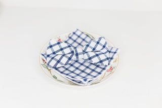 Blue and White Plaid Bow Tie - The Hat Hive