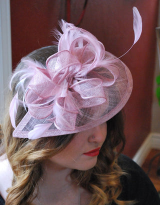 Blush Pink Fascinator" The Kenni" - The Hat Hive