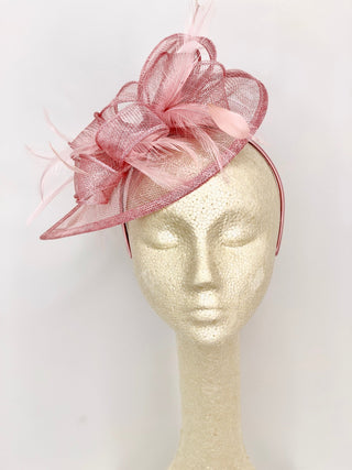 Blush Pink Fascinator" The Kenni" - The Hat Hive