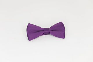 Dark Purple Solid Bow Tie - The Hat Hive