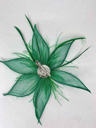 Emerald Green Fascinator - British Fancy Hat - The Hat Hive