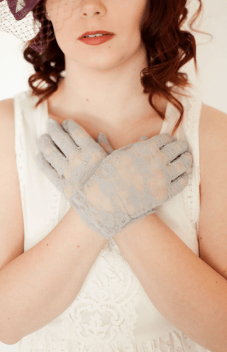 FLORAL LACE GLOVES - The Hat Hive