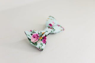 Floral Rose Bow Tie - The Hat Hive
