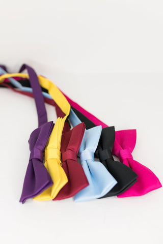 Fuchsia Pink Bow Tie - The Hat Hive