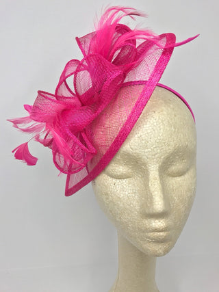 Fuchsia Pink Fascinator - " The Kenni" - The Hat Hive