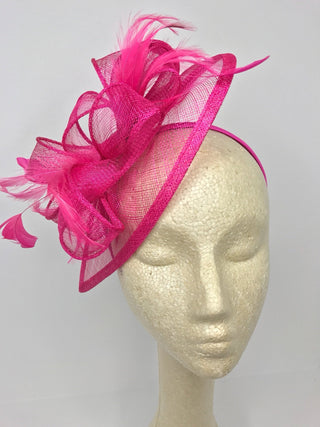 Fuchsia Pink Fascinator - " The Kenni" - The Hat Hive