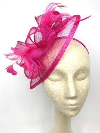 Fuchsia Pink Fascinator - " The Kenni" - The Hat Hive