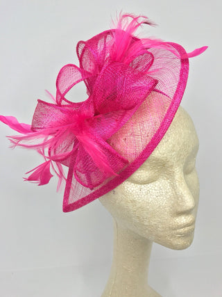 Fuchsia Pink Fascinator - " The Kenni" - The Hat Hive