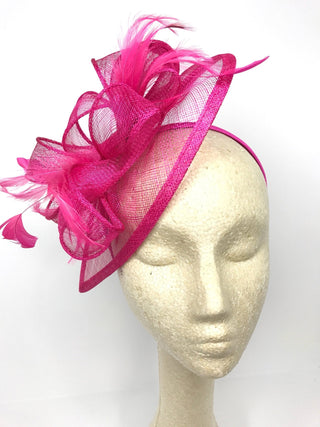 Fuchsia Pink Fascinator - " The Kenni" - The Hat Hive