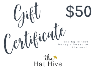 Gift Certificate - The Hat Hive