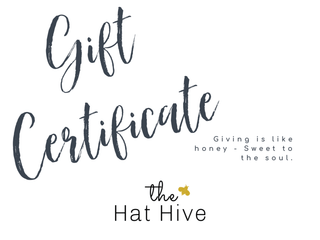 Gift Certificate - The Hat Hive