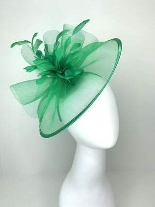 Green Mesh Fascinator - The Hat Hive