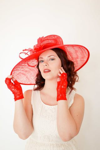 Red Derby Hat