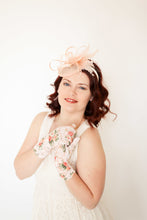 Load image into Gallery viewer, Pastel Pink Fascinator, Tea Party Hat, Church Hat, Kentucky Derby Hat, Fancy Hat, Pink Hat, Tea Party Hat, wedding hat, British Hat