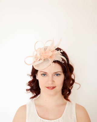 Pastel Pink Fascinator, Tea Party Hat, Church Hat, Kentucky Derby Hat, Fancy Hat, Pink Hat, Tea Party Hat, wedding hat, British Hat