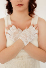 Load image into Gallery viewer, White Lace Gloves