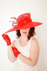 Red Derby Hat