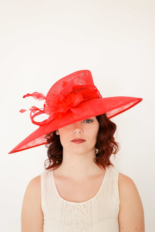 Red Derby Hat