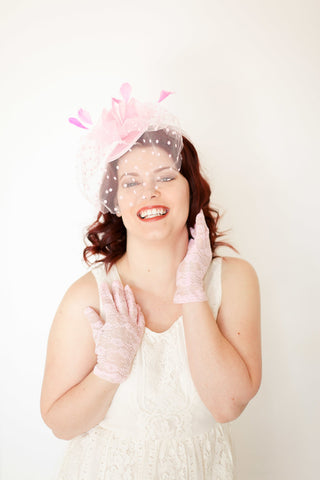 Pink Fascinator