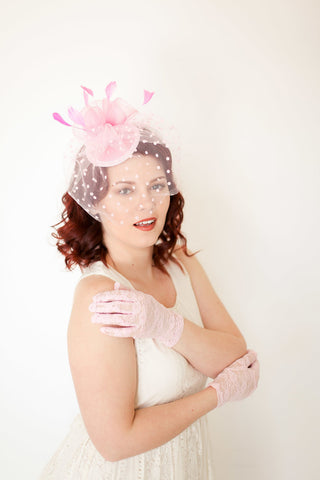 Pink Fascinator