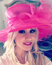 Load image into Gallery viewer, Pink Kentucky Derby Hat